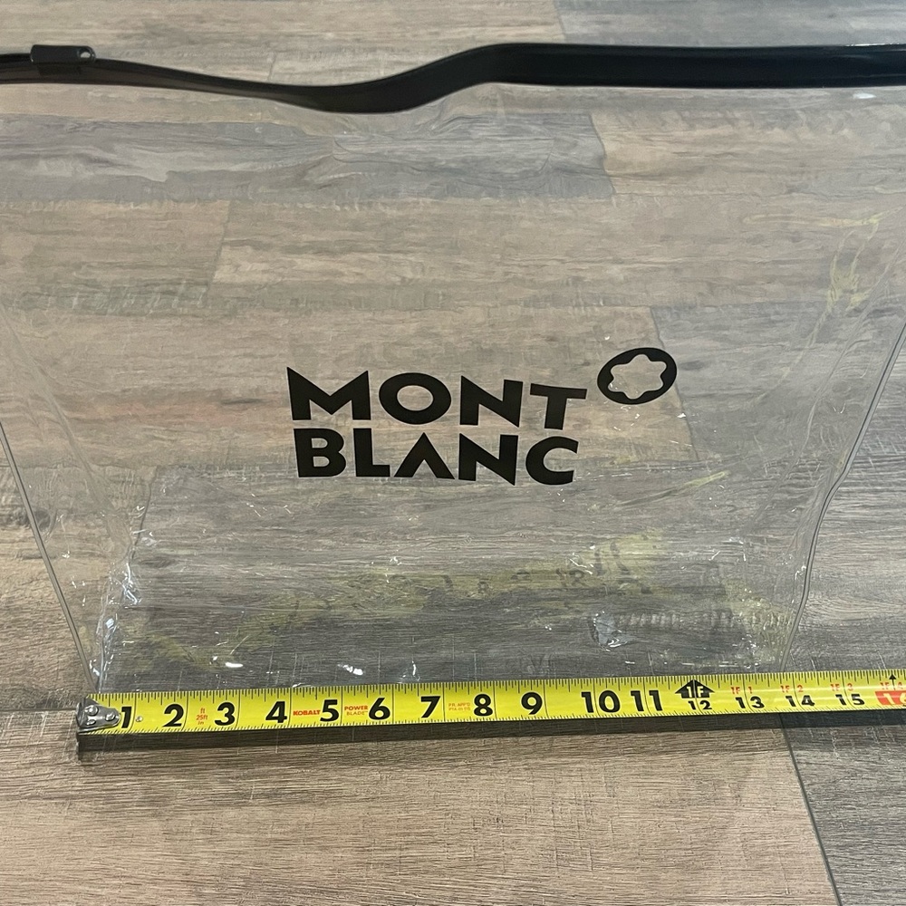 Clear Mont Blanc Zip up Bag